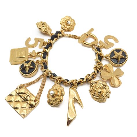 chanel vintage charm bracelet|authentic Chanel bracelet.